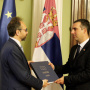 17. oktobar 2022. Žiofre predao Godišnji izveštaj Evropske komisije o Srbiji predsedniku Narodne skupštine
